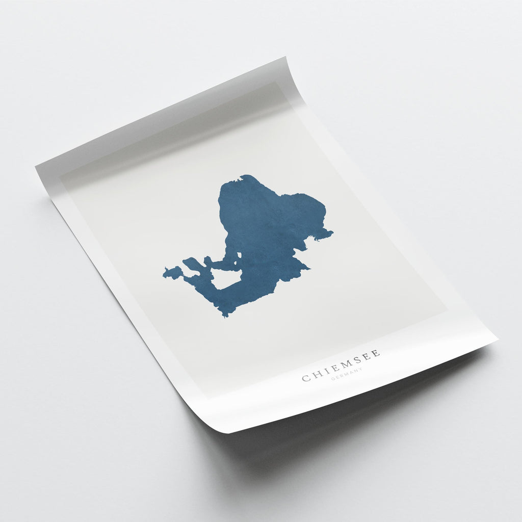 chiemsee germany map poster – minimalist lake wall art - image 6