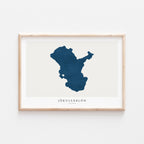jokulsarlon iceland map poster – minimalist lake wall art - image 2