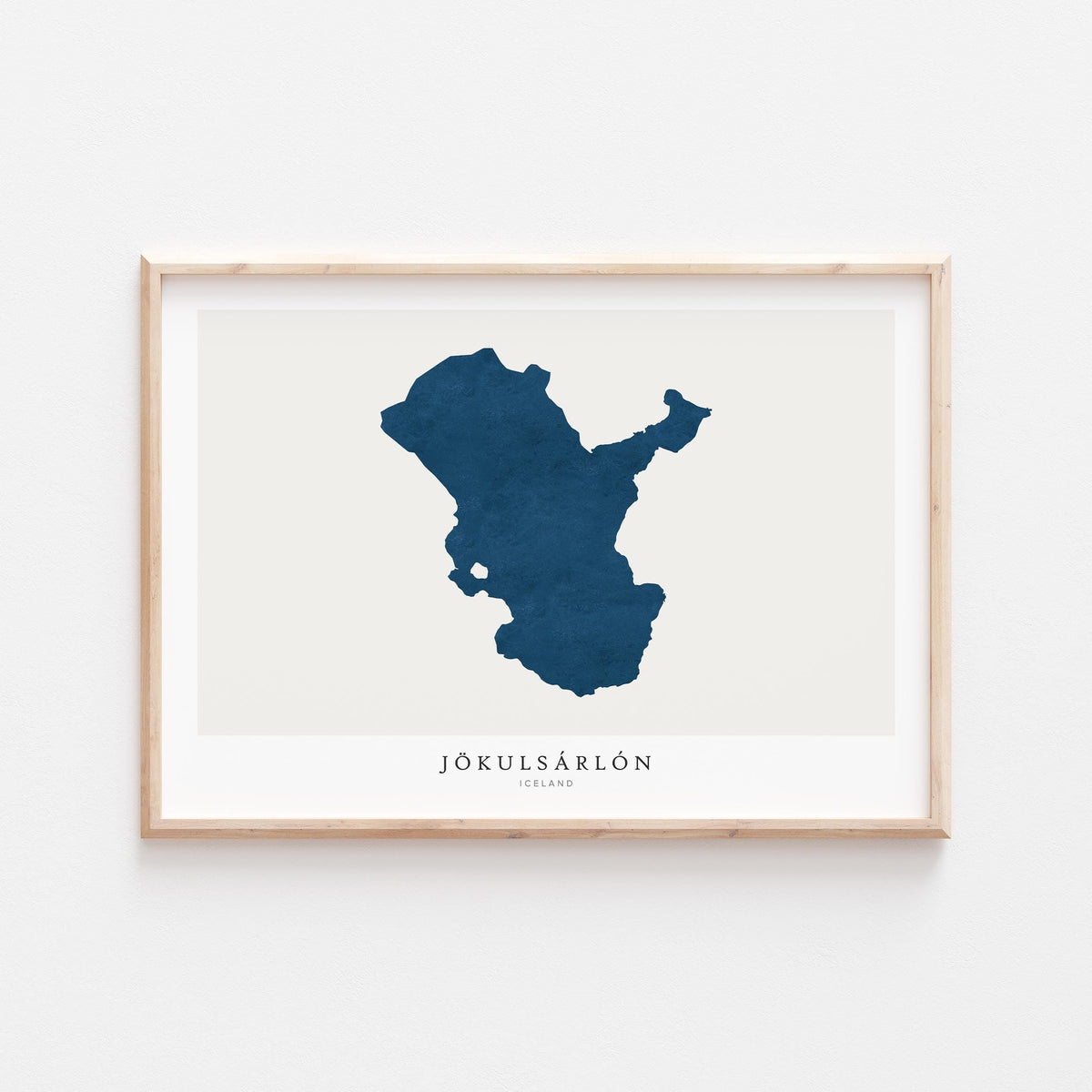 jokulsarlon iceland map poster – minimalist lake wall art - image 2