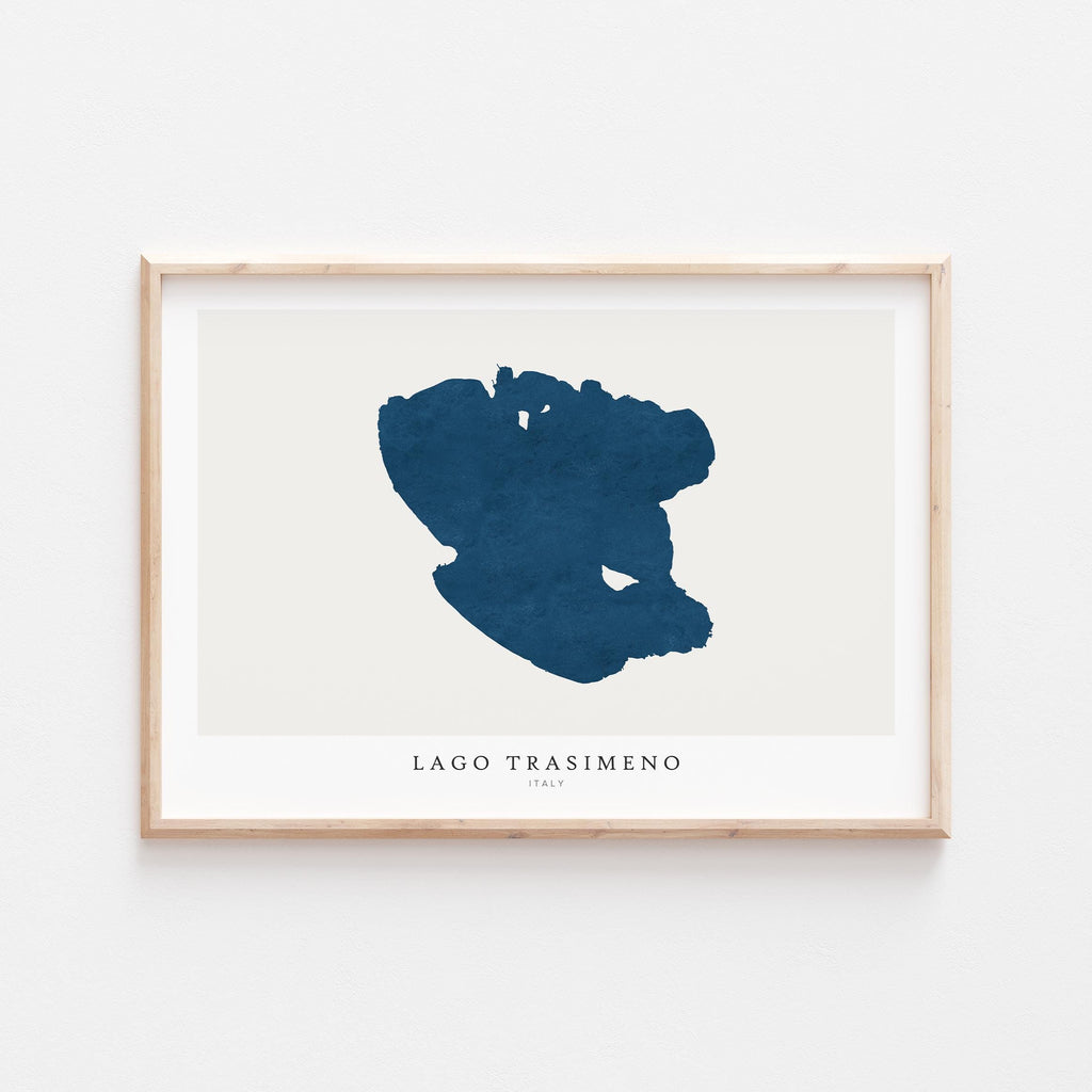lago trasimeno italy map poster – minimalist lake wall art - image 2