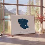 lago trasimeno italy map poster – minimalist lake wall art - image 4