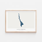 loch lomond united kingdom map poster – minimalist lake wall art - image 2