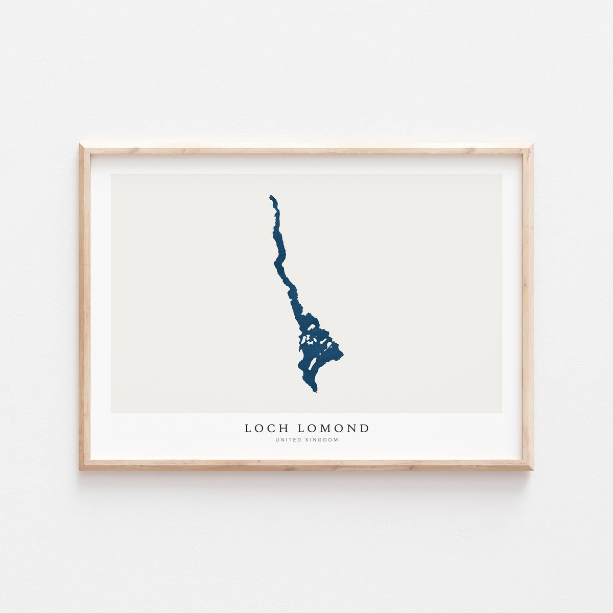 loch lomond united kingdom map poster – minimalist lake wall art - image 2