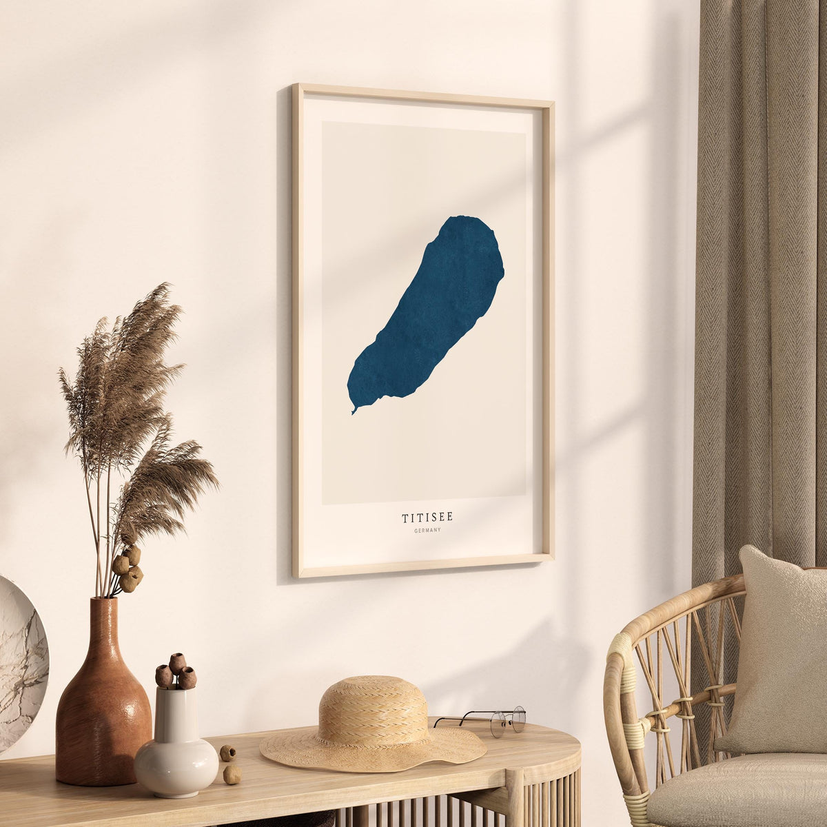 titisee germany map poster – minimalist lake wall art - image 3