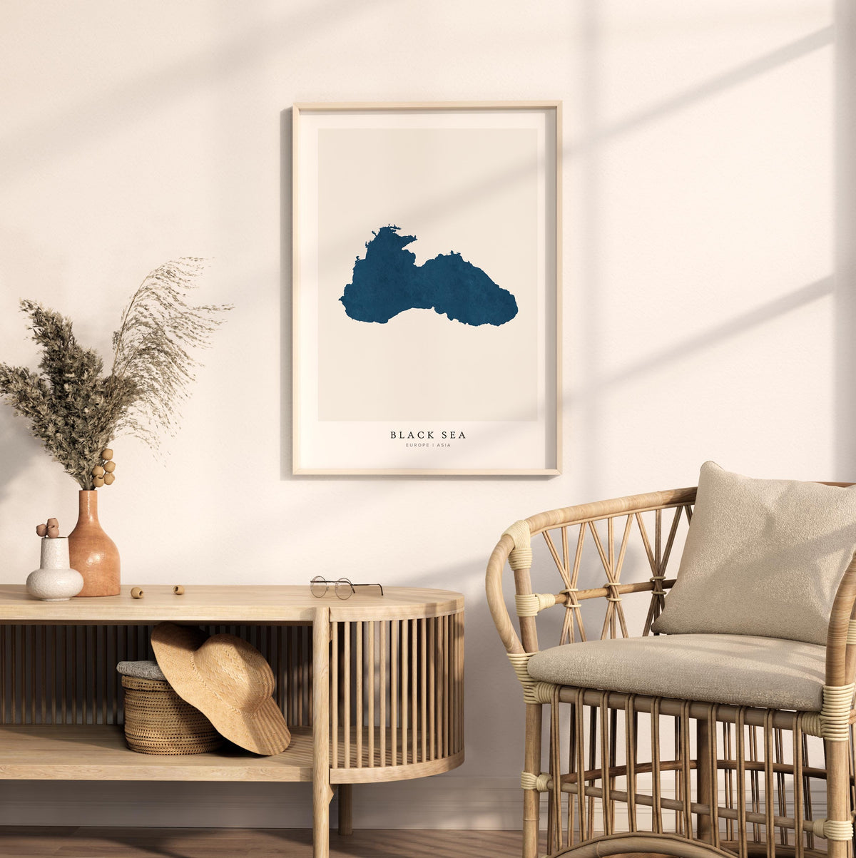 black sea russia map poster – minimalist lake wall art - image 5