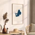chiemsee germany map poster – minimalist lake wall art - image 3