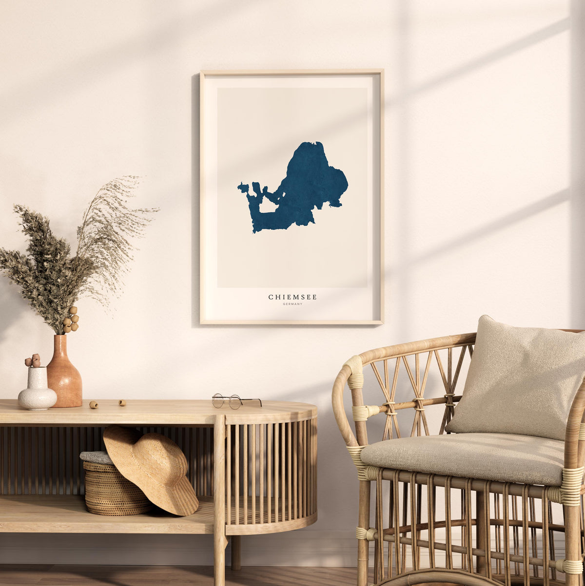 chiemsee germany map poster – minimalist lake wall art - image 5