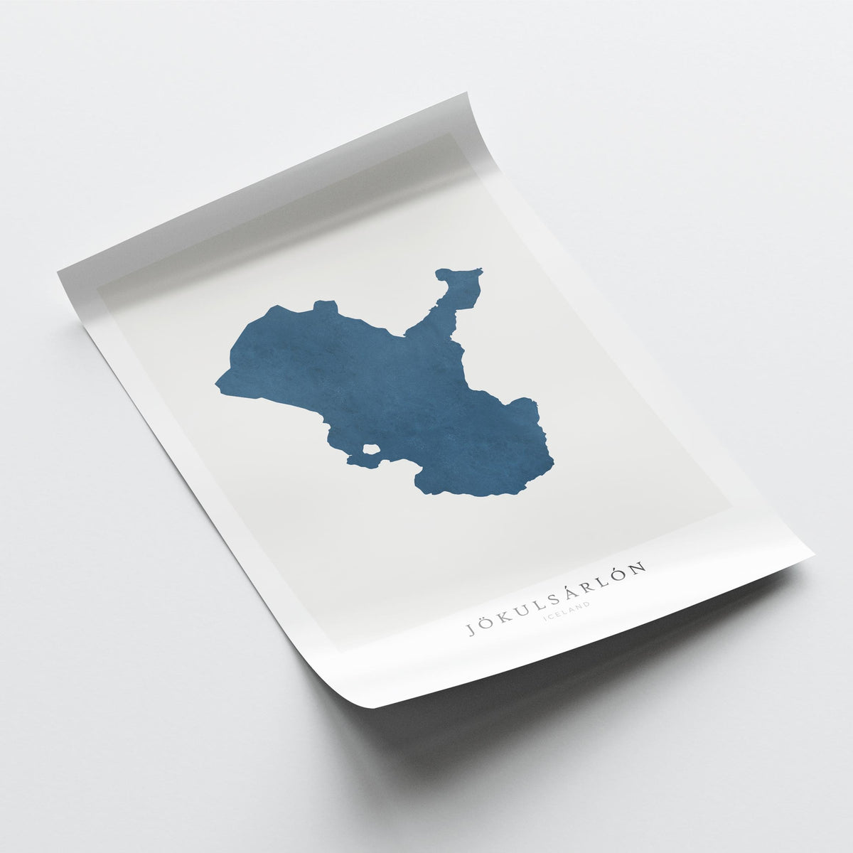 jokulsarlon iceland map poster – minimalist lake wall art - image 6