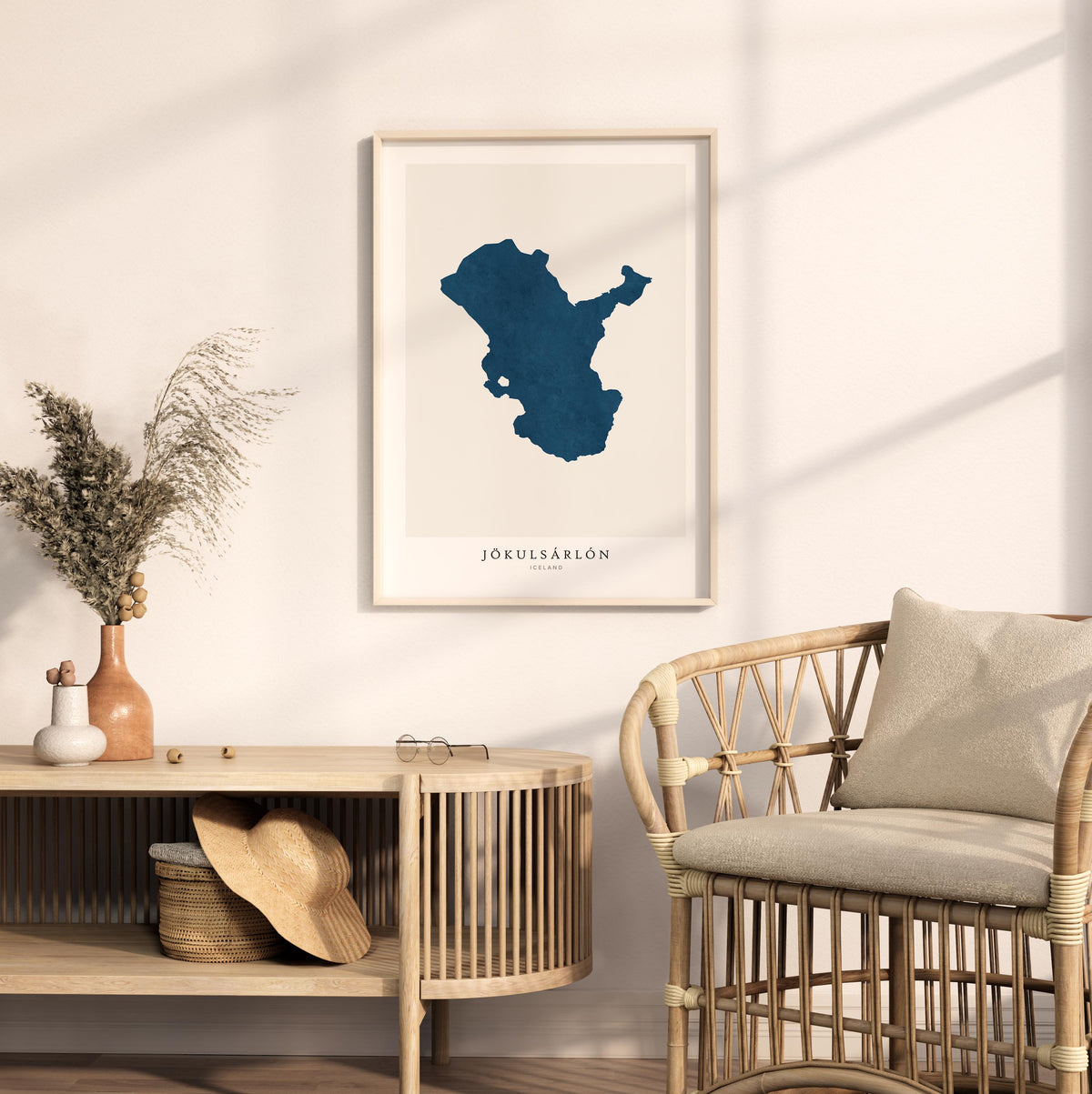 jokulsarlon iceland map poster – minimalist lake wall art - image 5