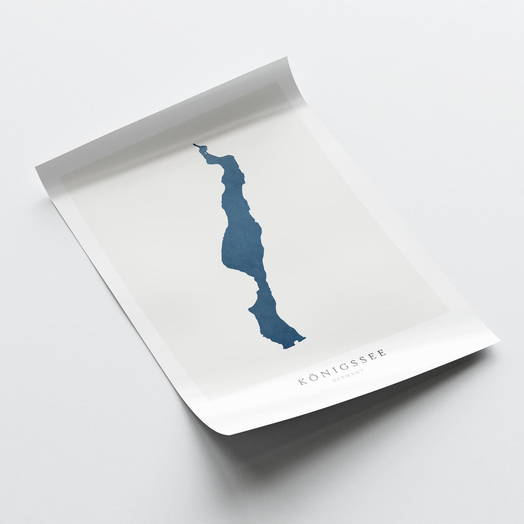konigssee germany map poster – minimalist lake wall art - image 6