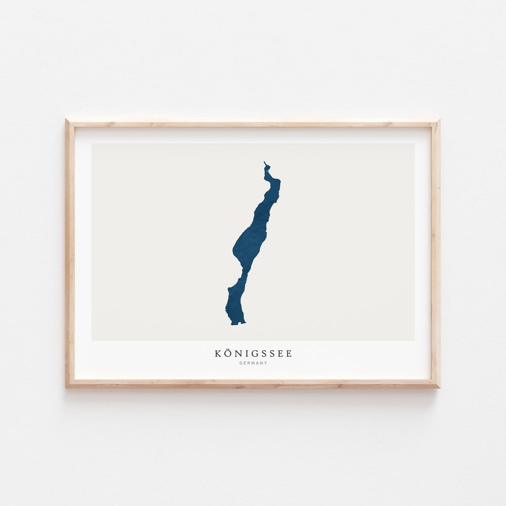 konigssee germany map poster – minimalist lake wall art - image 2