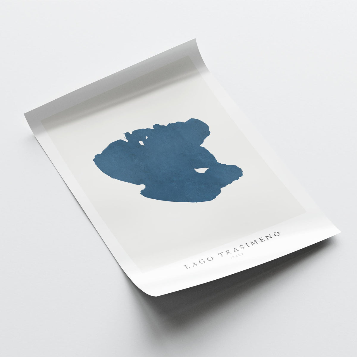 lago trasimeno italy map poster – minimalist lake wall art - image 6