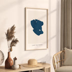 lago trasimeno italy map poster – minimalist lake wall art - image 3