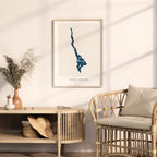 loch lomond united kingdom map poster – minimalist lake wall art - image 5