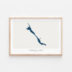 peruca lake croatia map poster – minimalist lake wall art - image 2