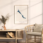 peruca lake croatia map poster – minimalist lake wall art - image 5
