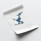 rossvatnet norway map poster – minimalist lake wall art - image 6