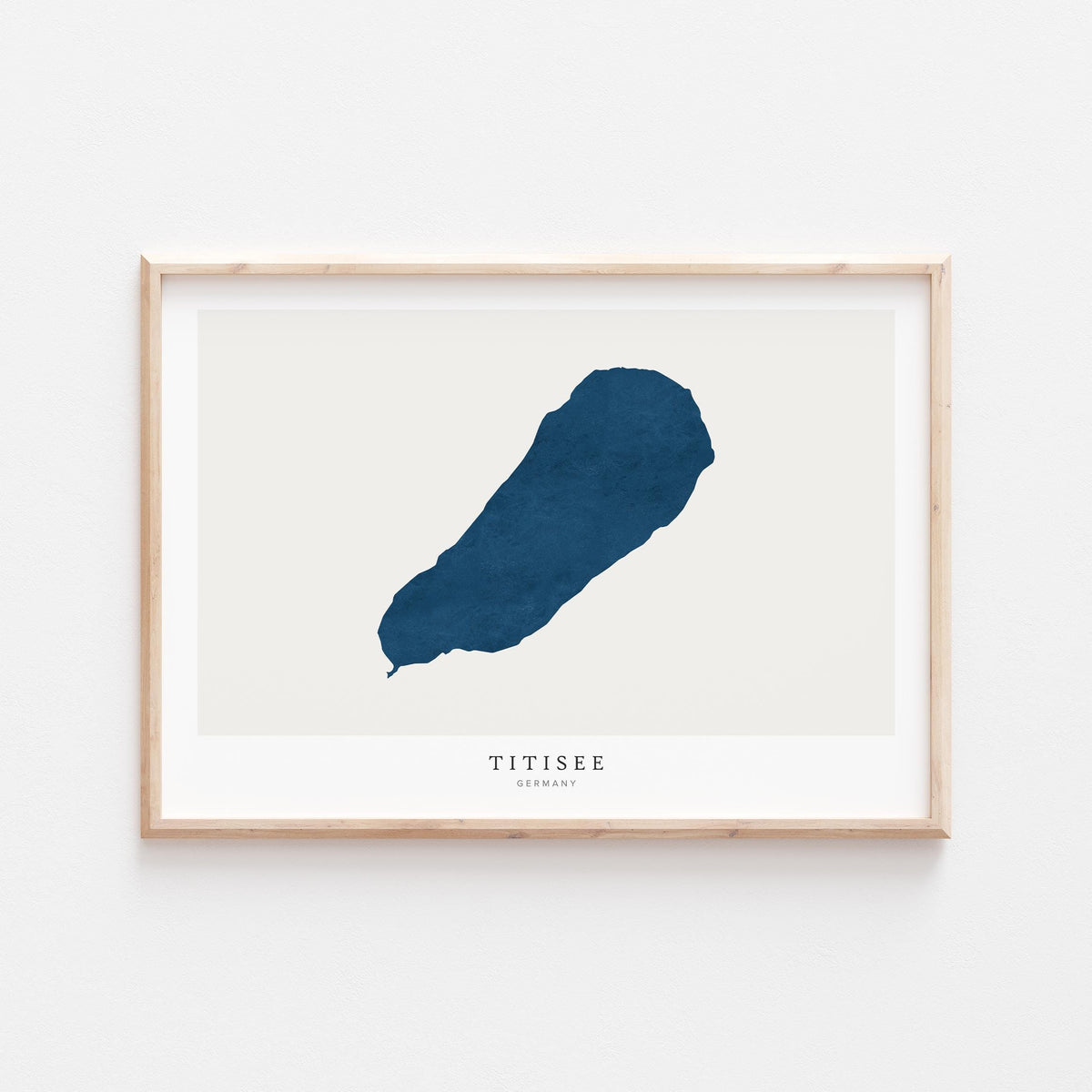titisee germany map poster – minimalist lake wall art - image 2
