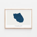 calling lake alberta map poster – minimalist lake wall art - image 2