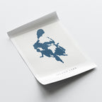 island lake alberta map poster – minimalist lake wall art - image 6