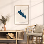 lac la nonne alberta map poster – minimalist lake wall art - image 5