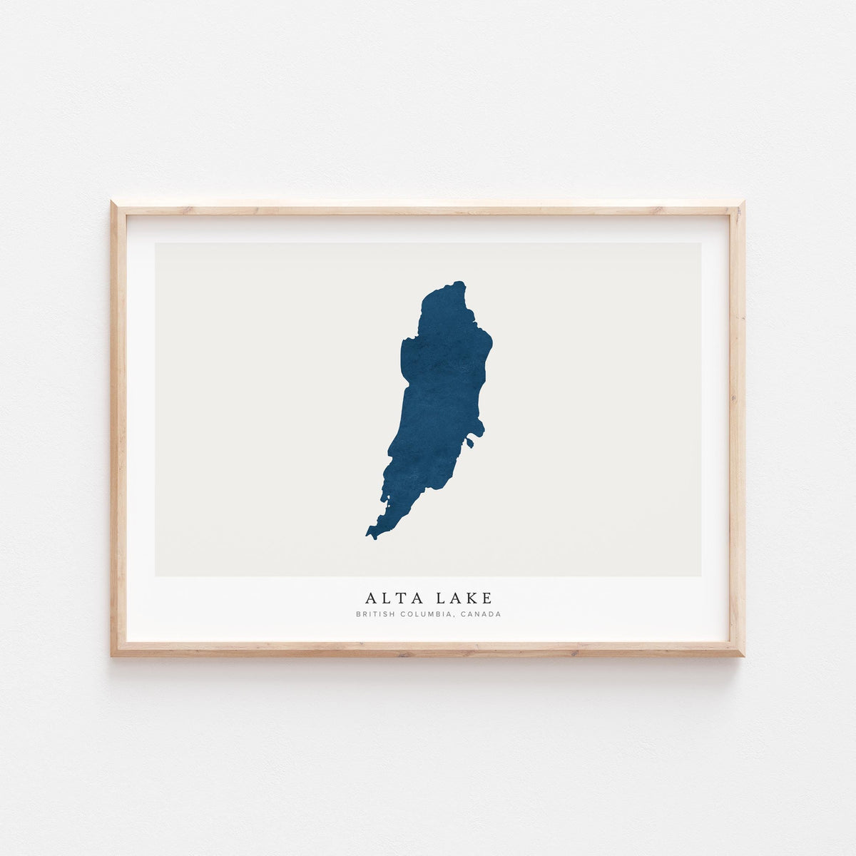 alta lake british columbia map poster – minimalist lake wall art - image 2
