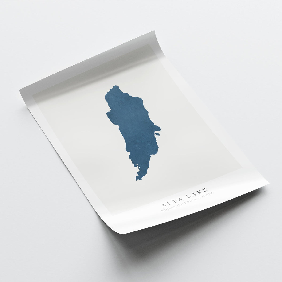 alta lake british columbia map poster – minimalist lake wall art - image 6