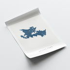 bridge lake british columbia map poster – minimalist lake wall art - image 6