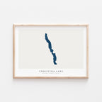 christina lake british columbia map poster – minimalist lake wall art - image 2