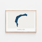 comox lake british columbia map poster – minimalist lake wall art - image 2