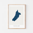cultus lake british columbia map poster – minimalist lake wall art - image 1