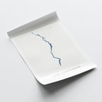 lake koocanusa british columbia map poster – minimalist lake wall art - image 6
