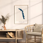 osoyoos lake british columbia map poster – minimalist lake wall art - image 5