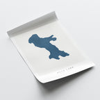buck lake alberta map poster – minimalist lake wall art - image 6