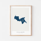lac la biche alberta map poster – minimalist lake wall art - image 2