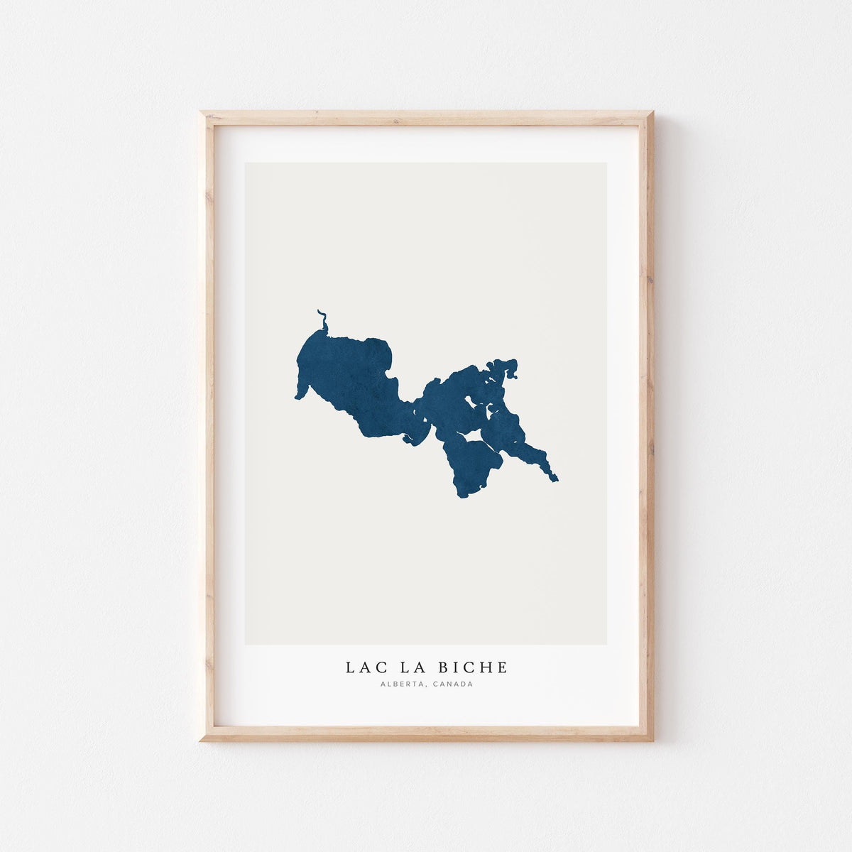 lac la biche alberta map poster – minimalist lake wall art - image 2