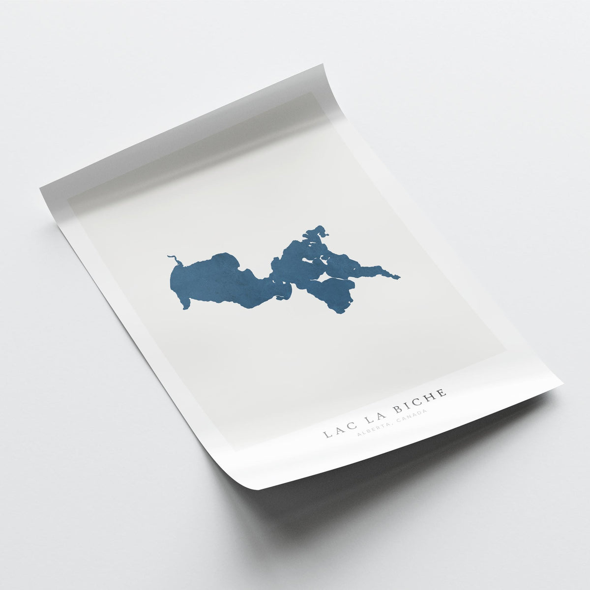 lac la biche alberta map poster – minimalist lake wall art - image 6