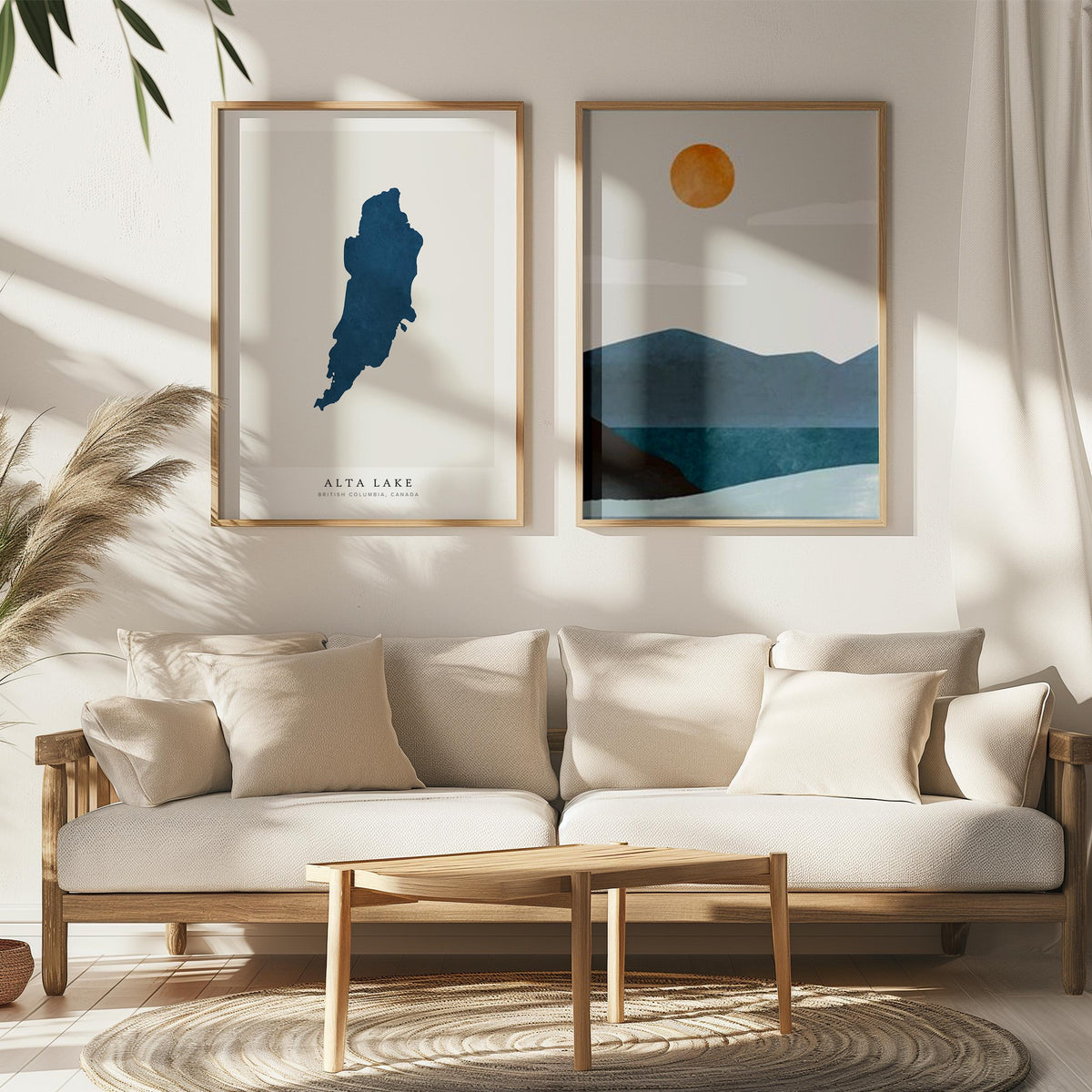 alta lake british columbia map poster – minimalist lake wall art - image 7