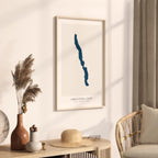 christina lake british columbia map poster – minimalist lake wall art - image 3