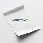 cowichan lake british columbia map poster – minimalist lake wall art - image 6