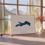 fraser lake british columbia map poster – minimalist lake wall art - image 4