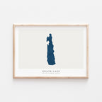 grave lake british columbia map poster – minimalist lake wall art - image 2