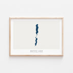 moyie lake british columbia map poster – minimalist lake wall art - image 2