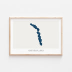 osoyoos lake british columbia map poster – minimalist lake wall art - image 2