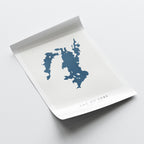 lac du cerf map print quebec map poster – minimalist lake wall art - image 6
