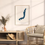 lac massawippi map print quebec map poster – minimalist lake wall art - image 5