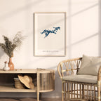 lac mcgillivray map print quebec map poster – minimalist lake wall art - image 5