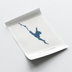lac pythonga map print quebec map poster – minimalist lake wall art - image 6