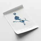 lac sainte-marie map art print quebec map poster – minimalist lake wall art - image 6