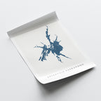 reservoir baskatong map print quebec map poster – minimalist lake wall art - image 6